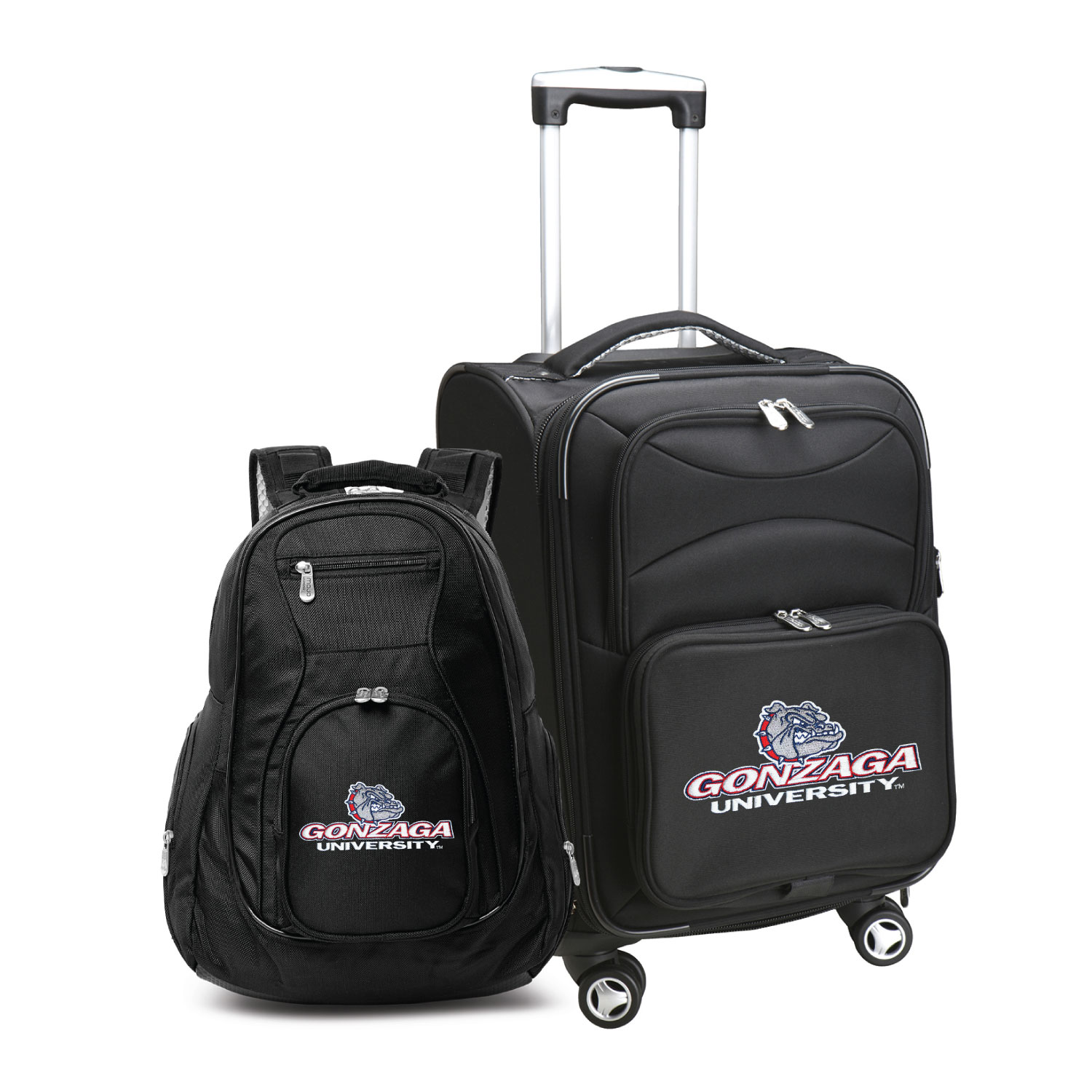 MOJO Black Gonzaga Bulldogs Softside Carry-On & Backpack Set