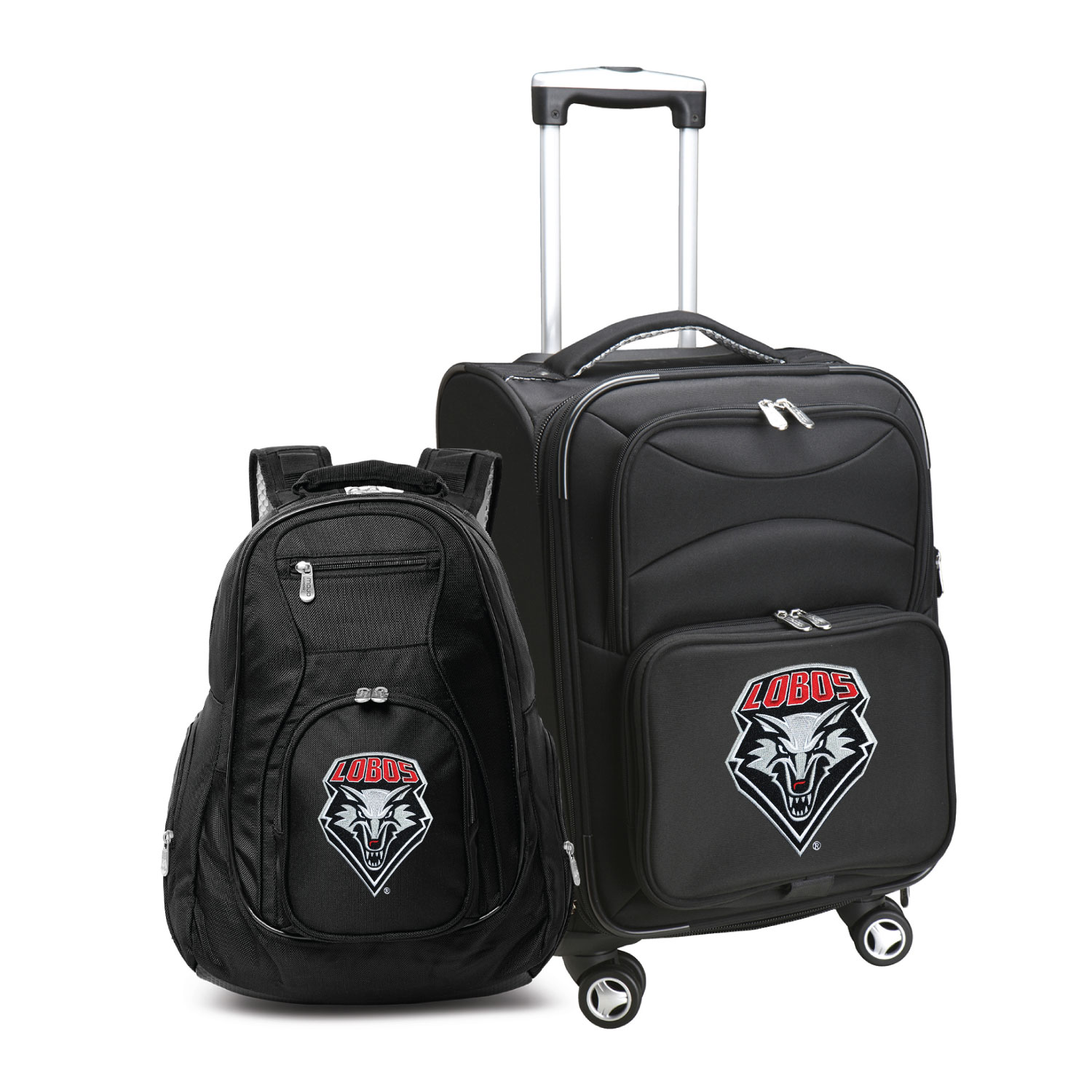 MOJO Black New Mexico Lobos Softside Carry-On & Backpack Set MOJO Black New Mexico Lobos Softside Carry-On & Backpack Set