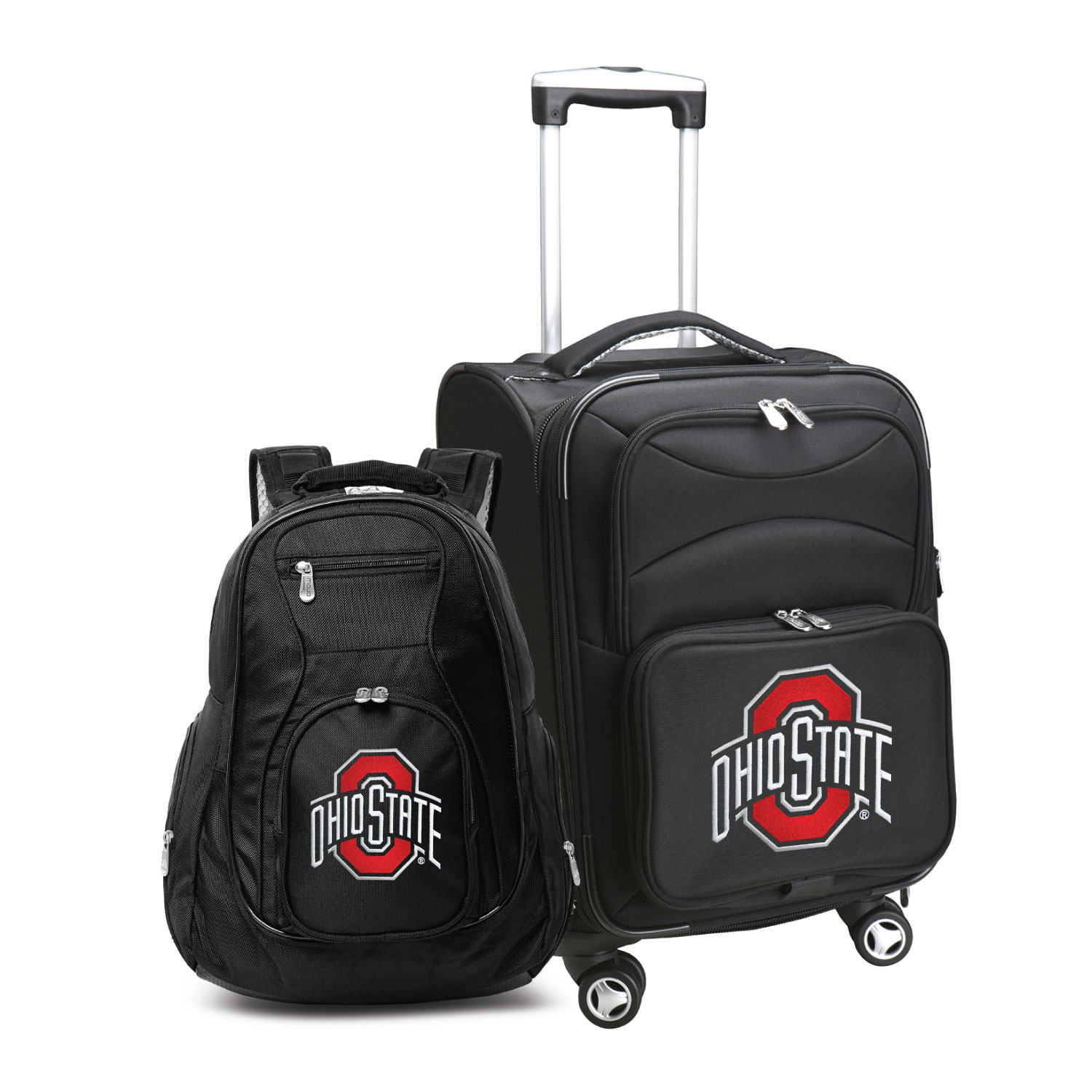 MOJO Black Ohio State Buckeyes Softside Carry-On & Backpack Set