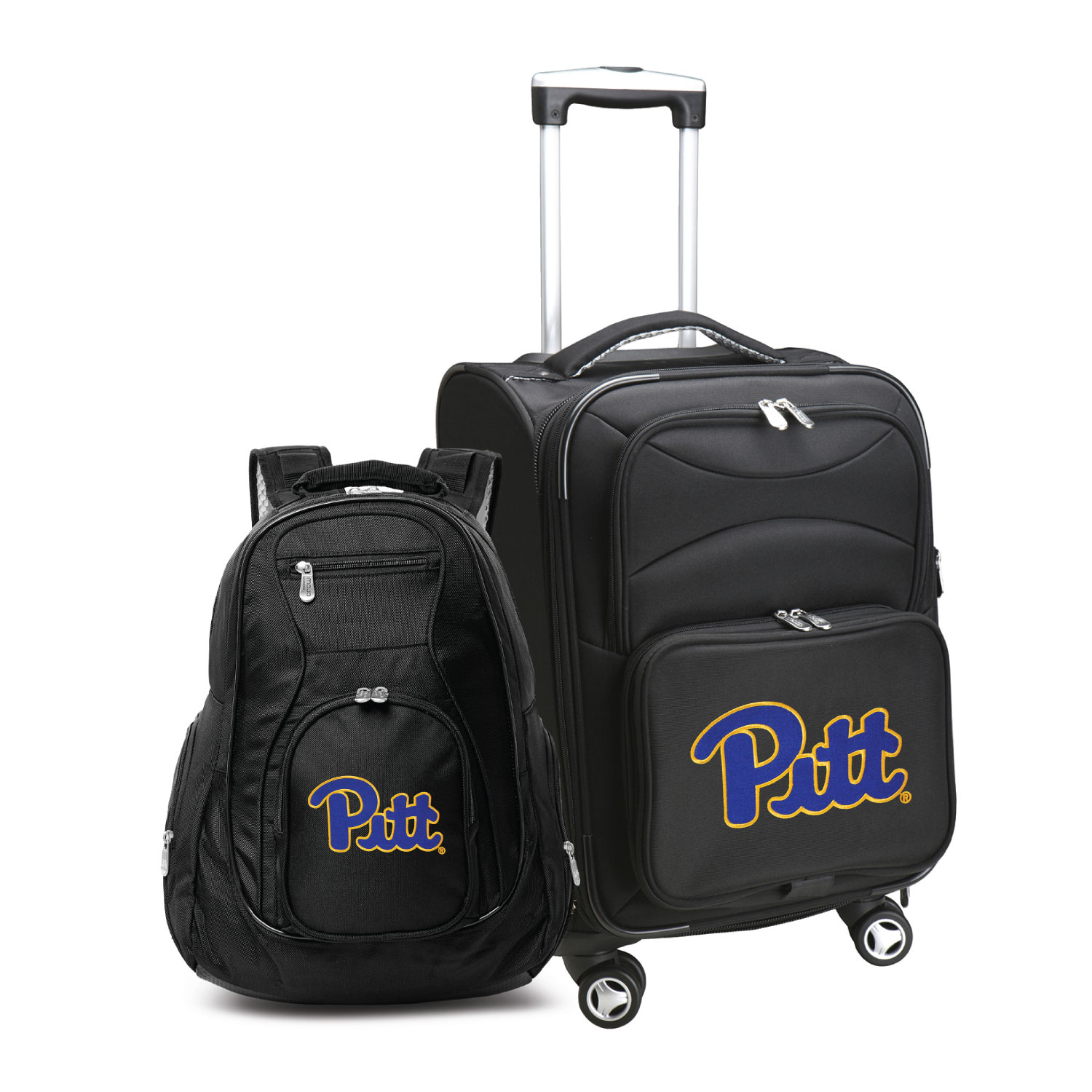 MOJO Black Pitt Panthers Softside Carry-On & Backpack Set