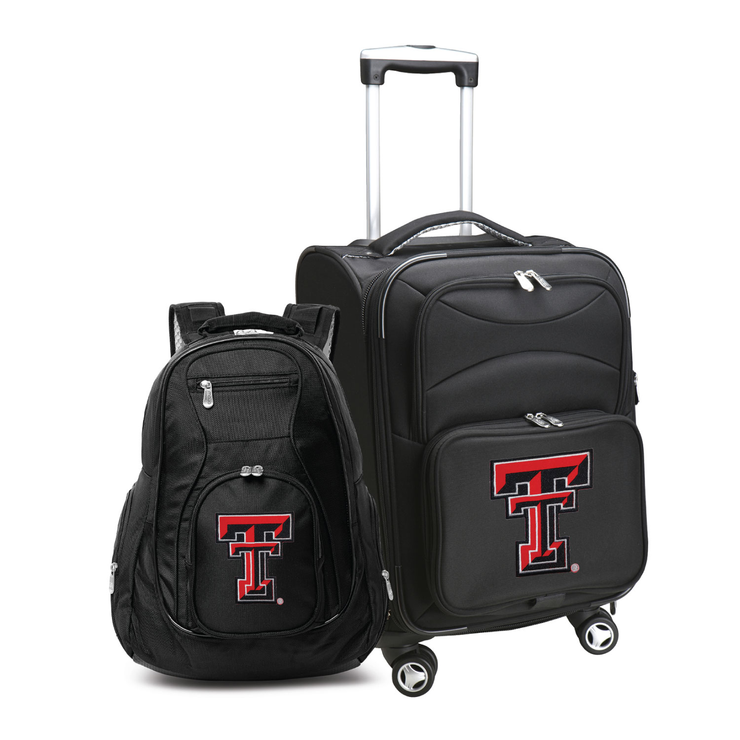 MOJO Black Texas Tech Red Raiders Softside Carry-On & Backpack Set