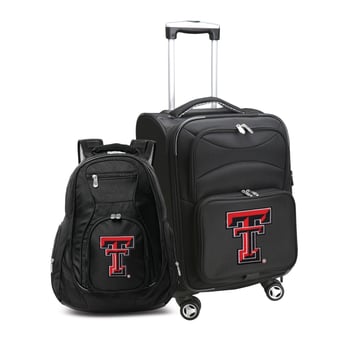 MOJO Black Texas Tech Red Raiders Softside Carry-On & Backpack Set