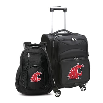 MOJO Black Washington State Cougars Softside Carry-On & Backpack Set