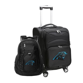 MOJO Black Carolina Panthers Softside Carry-On & Backpack Set