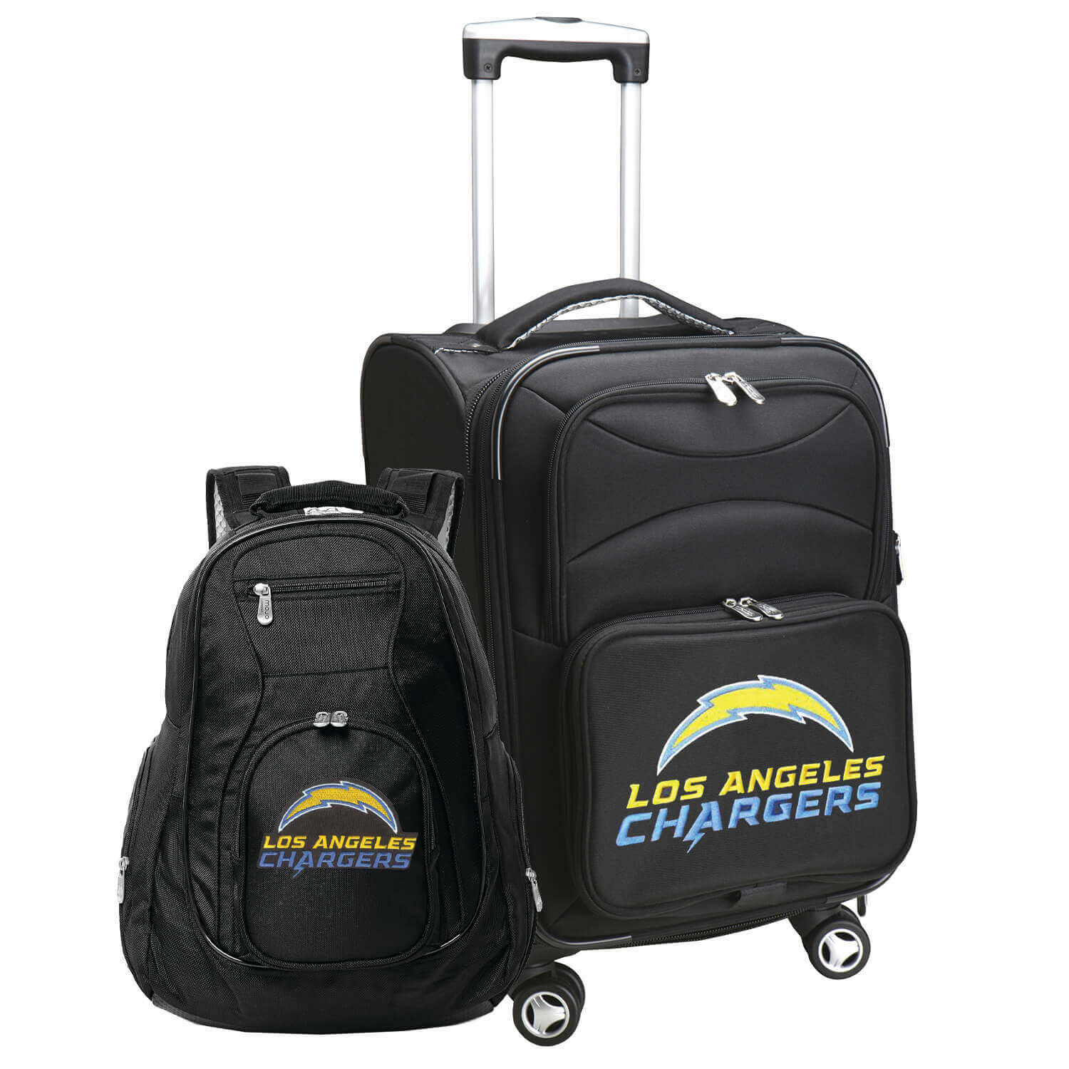 MOJO Black Los Angeles Chargers Softside Carry-On & Backpack Set