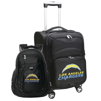 MOJO Black Los Angeles Chargers Softside Carry-On & Backpack Set