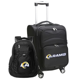MOJO Black Los Angeles Rams Softside Carry-On & Backpack Set
