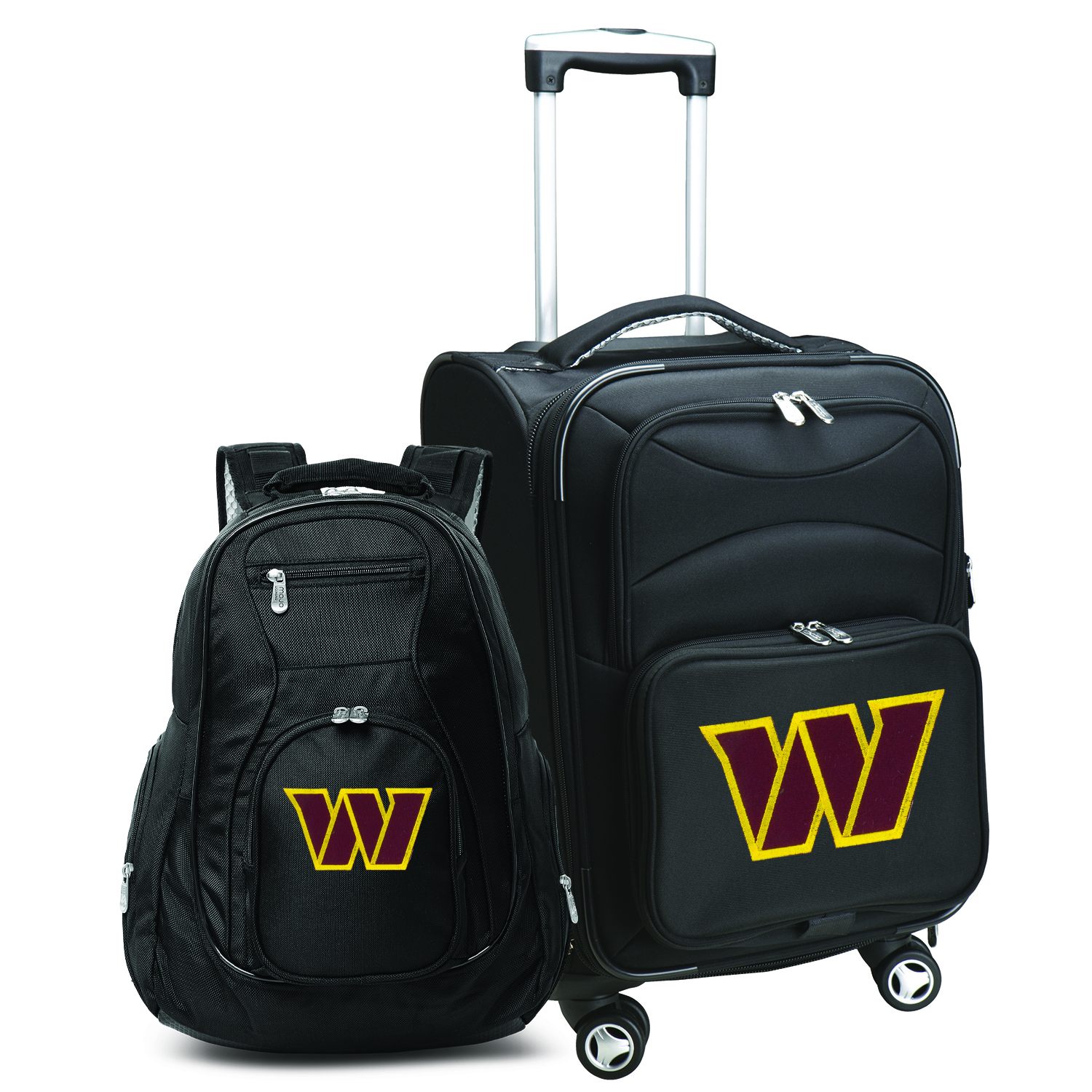 MOJO Black Washington Commanders Softside Carry-On & Backpack Set