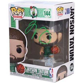 Jayson Tatum Boston Celtics Autographed City Edition #144 Funko Pop! Vinyl Figure