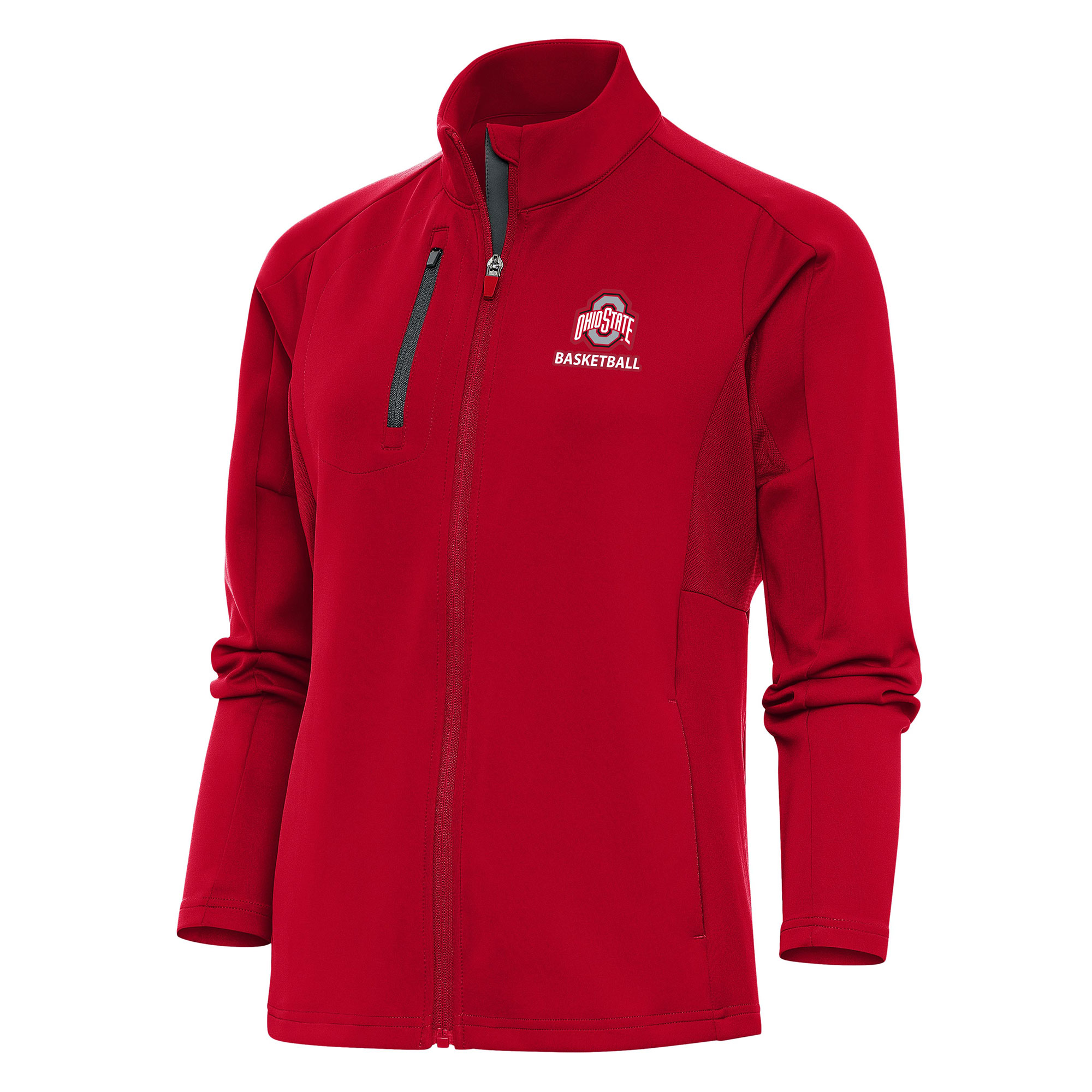 Women’s Antigua Scarlet Ohio State Buckeyes Basketball Generation Full-Zip Jacket Women’s Antigua Scarlet Ohio State Buckeyes Basketball Generation Full-Zip Jacket