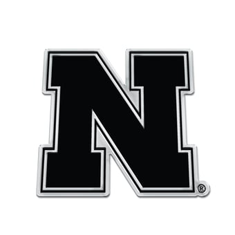 WinCraft Nebraska Huskers Chrome Auto Emblem