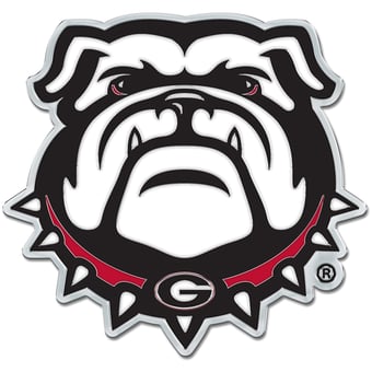 WinCraft Georgia Bulldogs Colored Chrome Auto Emblem