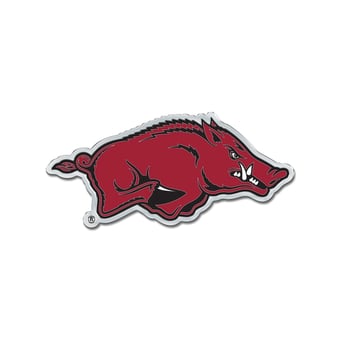 WinCraft Arkansas Razorbacks Colored Chrome Auto Emblem