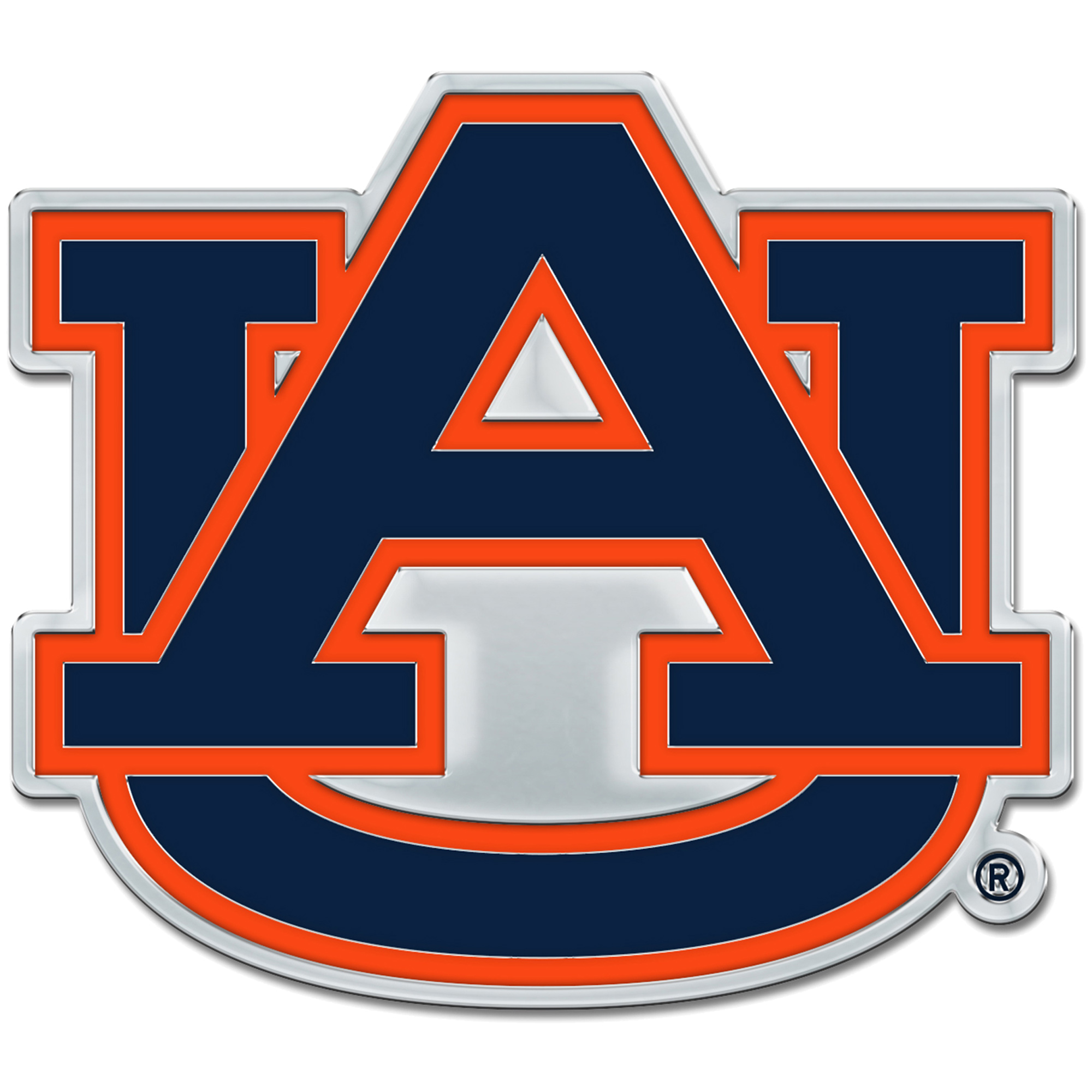 WinCraft Auburn Tigers Colored Chrome Auto Emblem