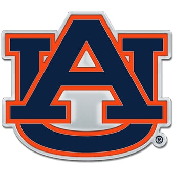 WinCraft Auburn Tigers Colored Chrome Auto Emblem