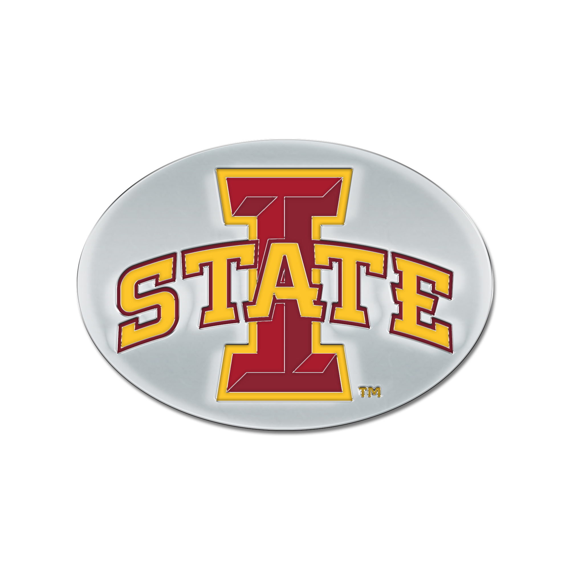 WinCraft Iowa State Cyclones Colored Chrome Auto Emblem