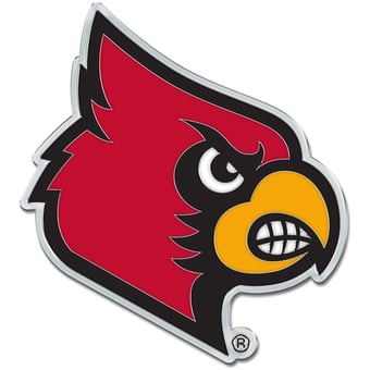 WinCraft Louisville Cardinals Colored Chrome Auto Emblem