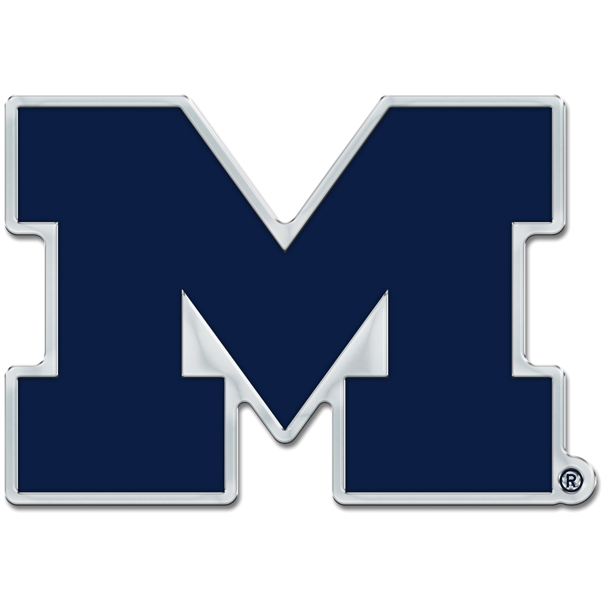 WinCraft Michigan Wolverines Colored Chrome Auto Emblem