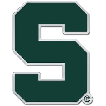 WinCraft Michigan State Spartans Colored Chrome Auto Emblem