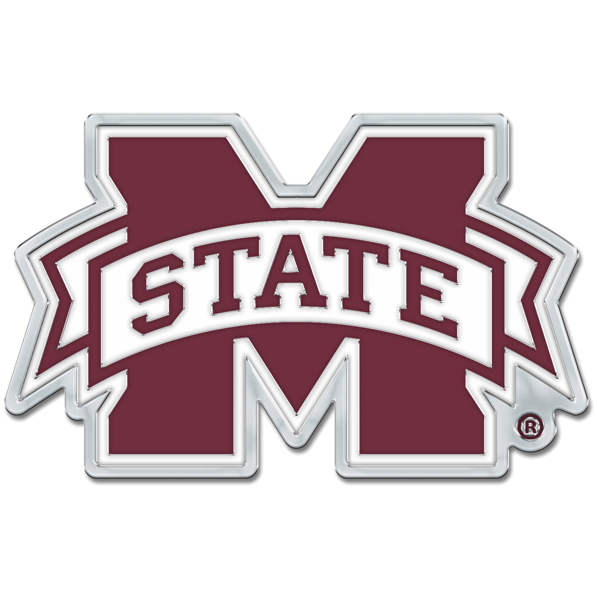 WinCraft Mississippi State Bulldogs Colored Chrome Auto Emblem