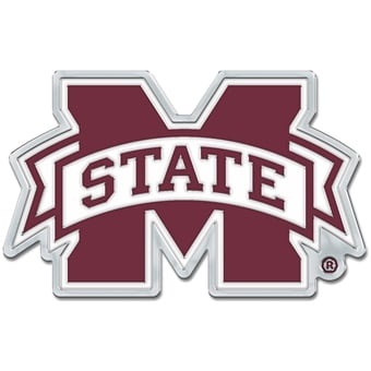 WinCraft Mississippi State Bulldogs Colored Chrome Auto Emblem