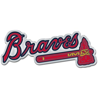 WinCraft Atlanta Braves Colored Chrome Auto Emblem