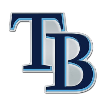 WinCraft Tampa Bay Rays Colored Chrome Auto Emblem