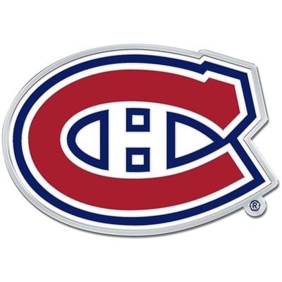 WinCraft Montreal Canadiens Colored Chrome Auto Emblem