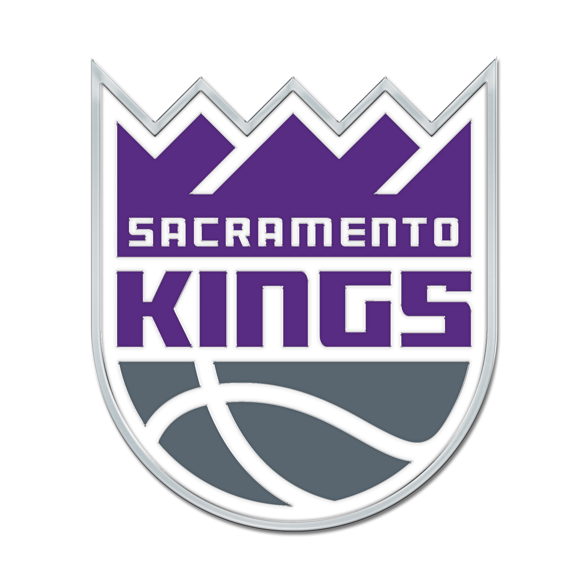 WinCraft Sacramento Kings Colored Chrome Auto Emblem