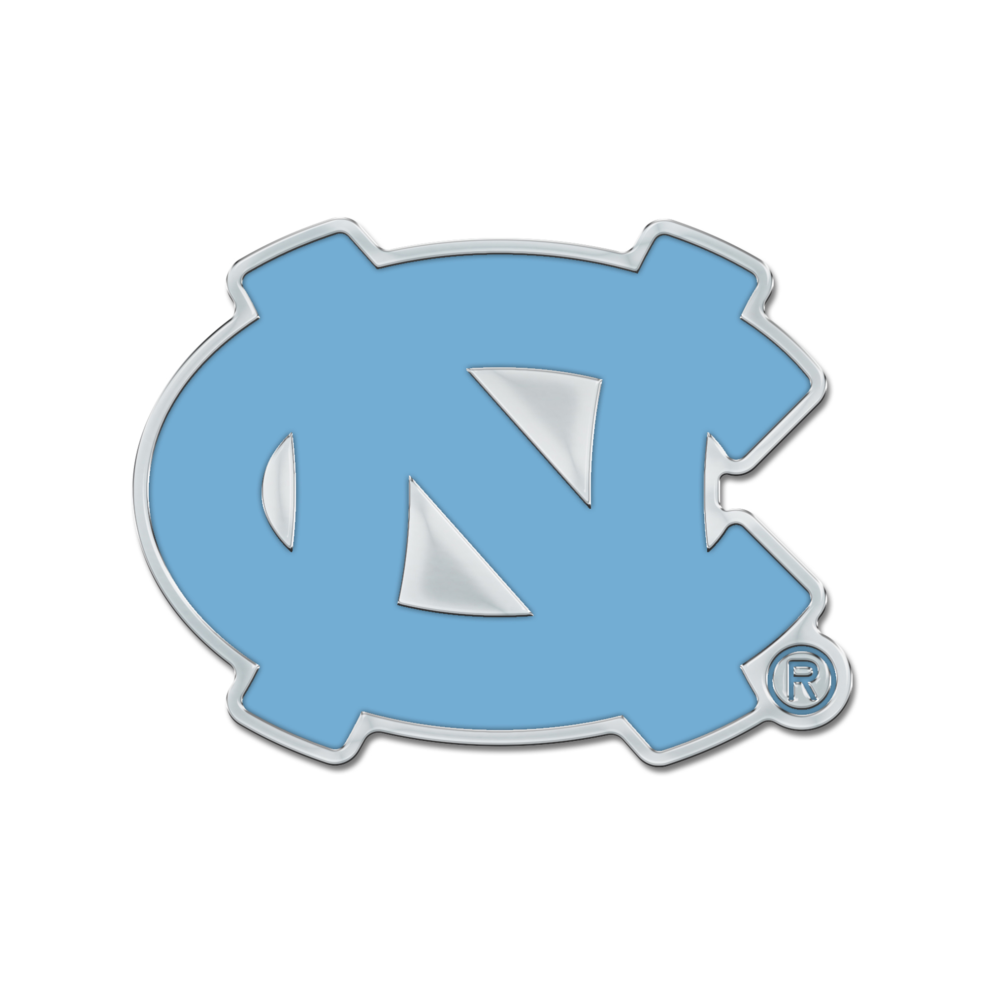 WinCraft North Carolina Tar Heels Colored Chrome Auto Emblem