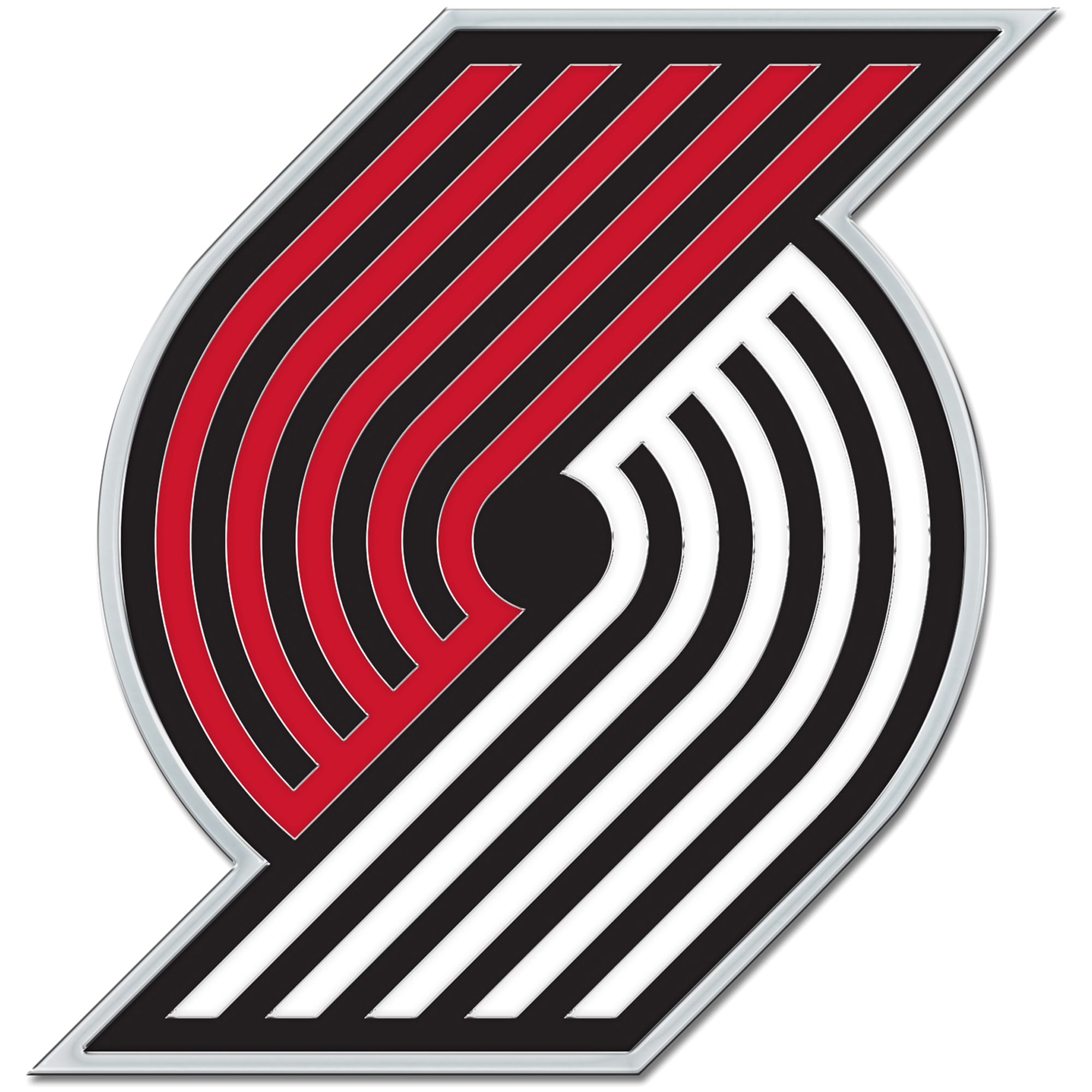 WinCraft Portland Trail Blazers Colored Chrome Auto Emblem