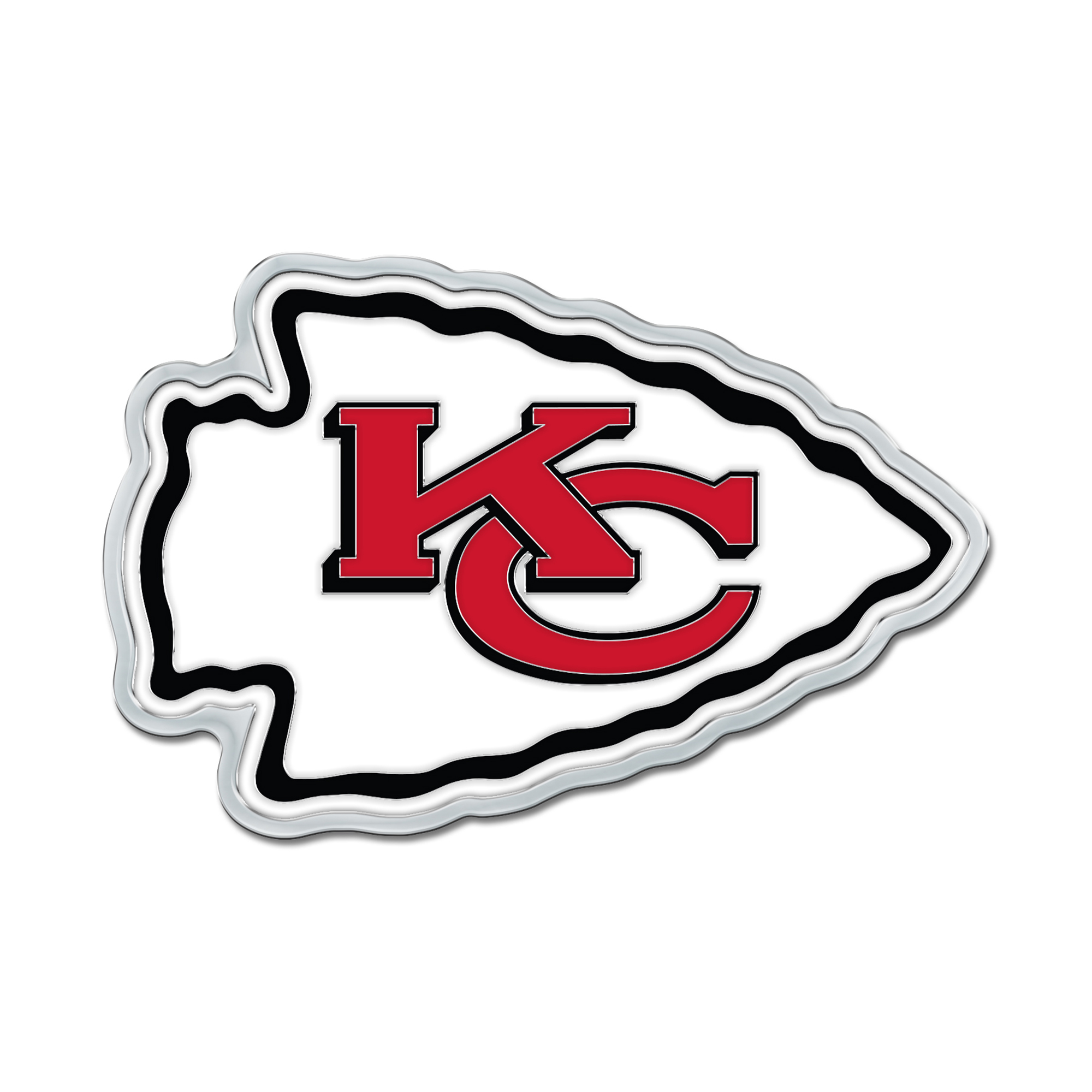 WinCraft Kansas City Chiefs Colored Chrome Auto Emblem