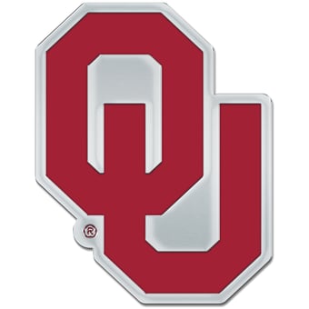 WinCraft Oklahoma Sooners Colored Chrome Auto Emblem