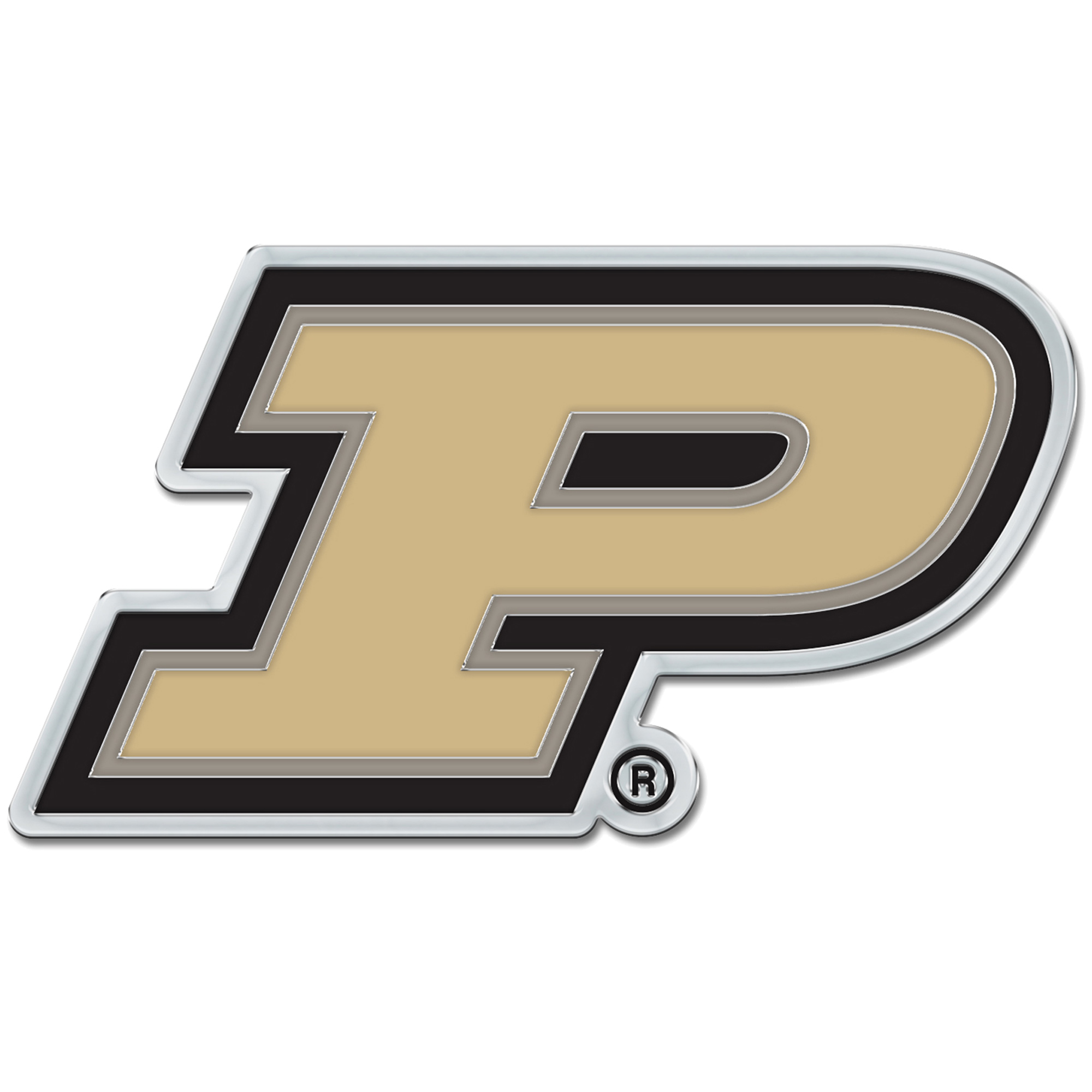 WinCraft Purdue Boilermakers Colored Chrome Auto Emblem