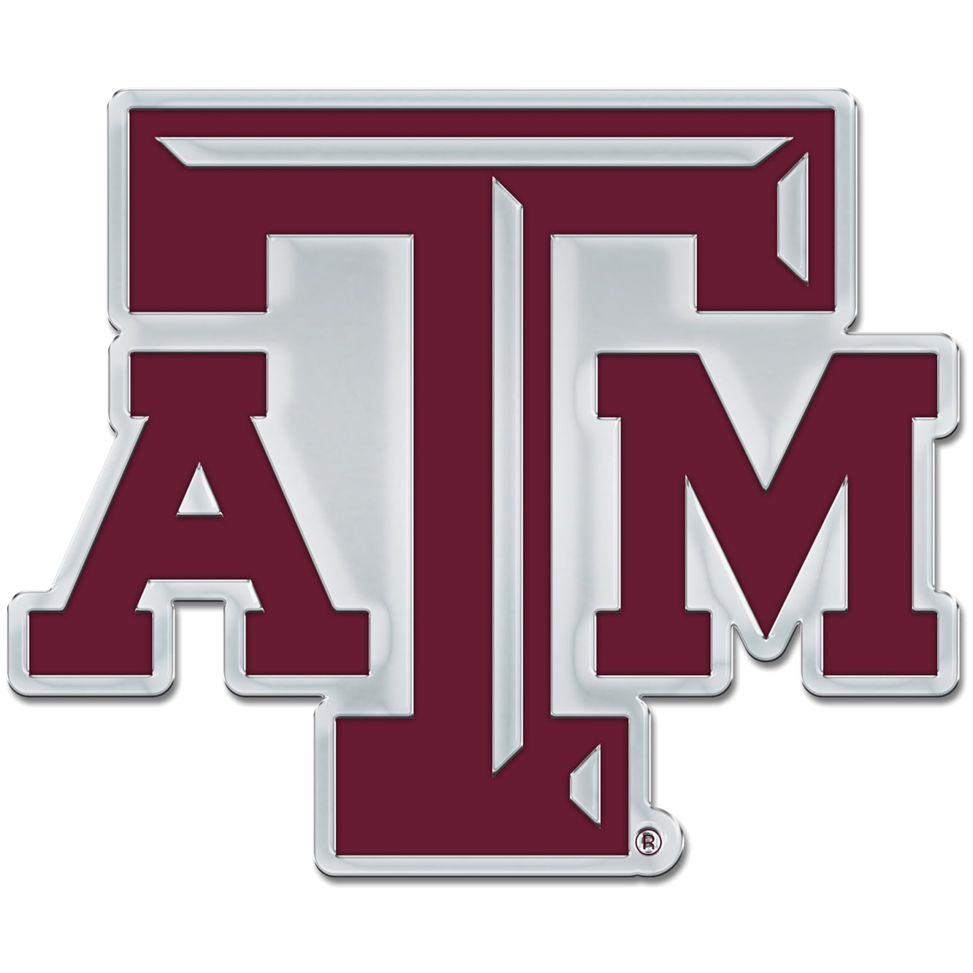 WinCraft Texas A&M Aggies Colored Chrome Auto Emblem