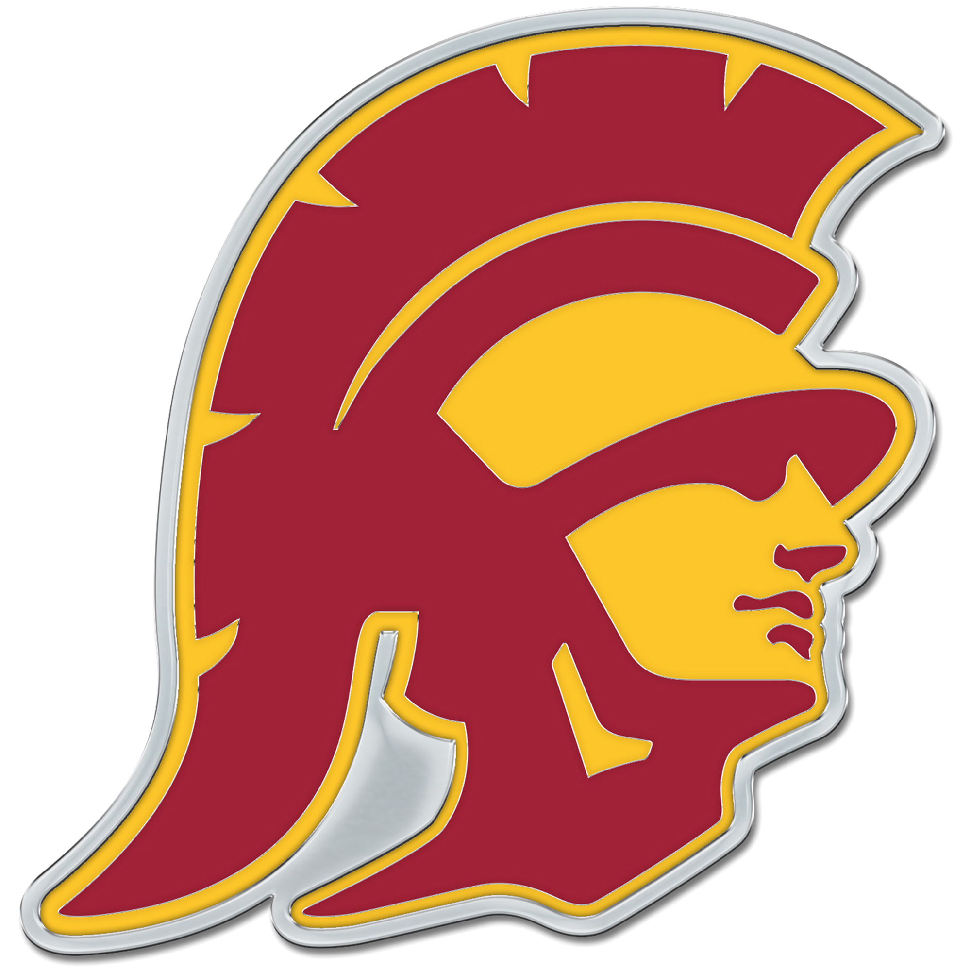 WinCraft USC Trojans Colored Chrome Auto Emblem
