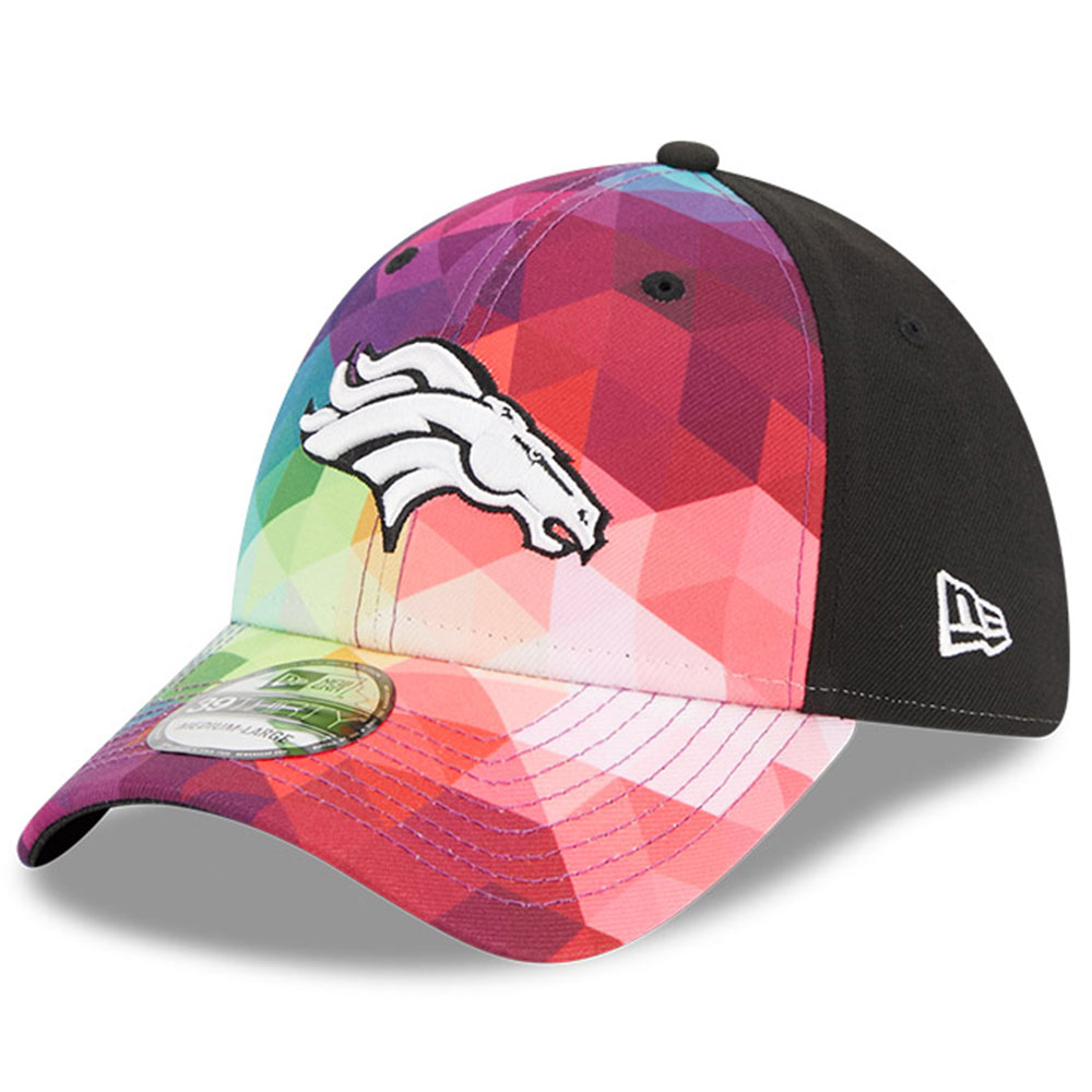 Men's New Era  Pink Denver Broncos 2023 NFL Crucial Catch 39THIRTY Flex Hat