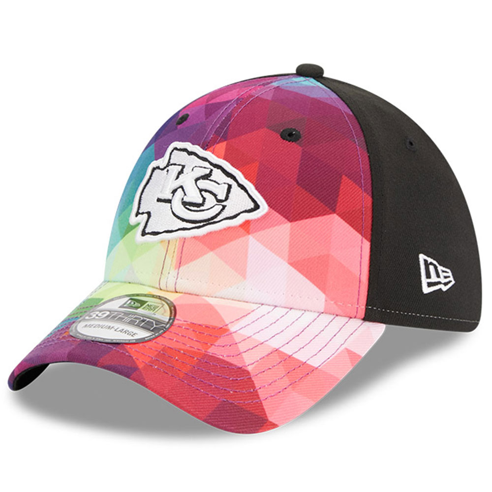 Men's New Era Pink Kansas City Chiefs 2023 NFL Crucial Catch 39THIRTY Flex Hat