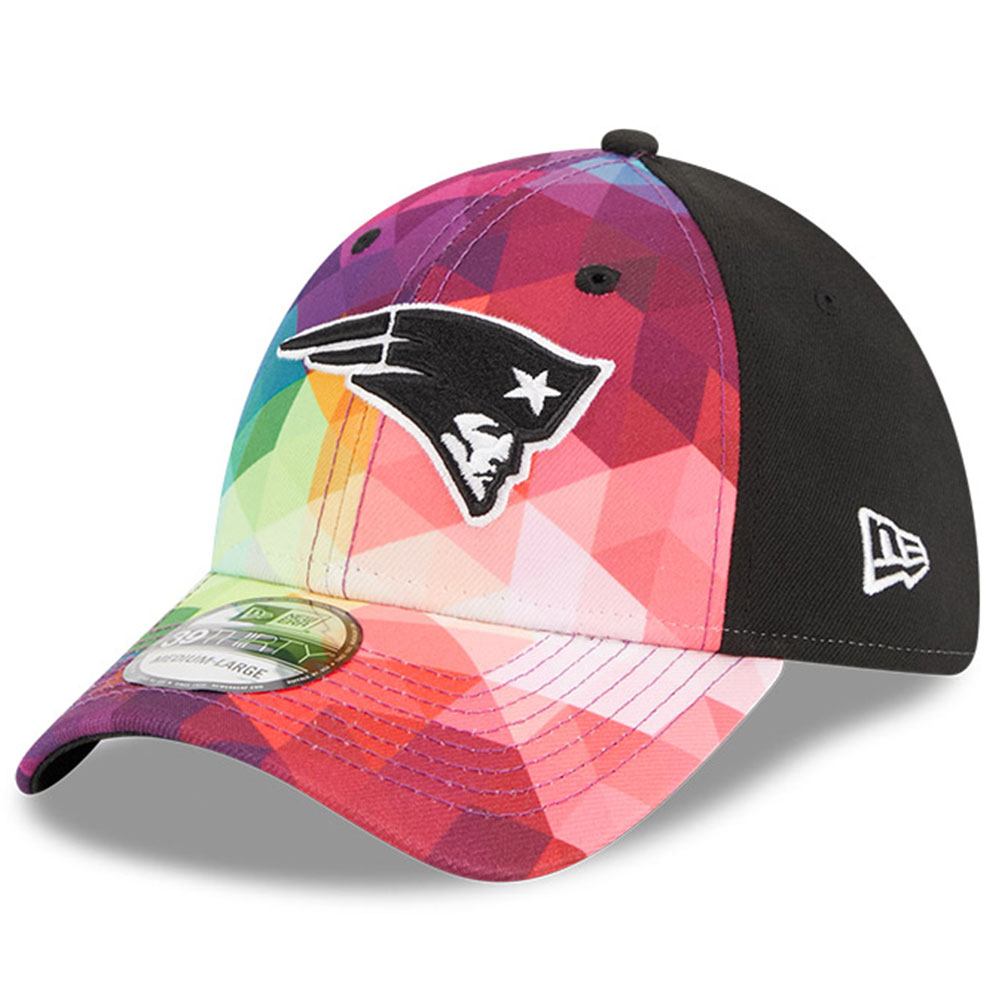 Men's New Era  Pink New England Patriots 2023 NFL Crucial Catch 39THIRTY Flex Hat