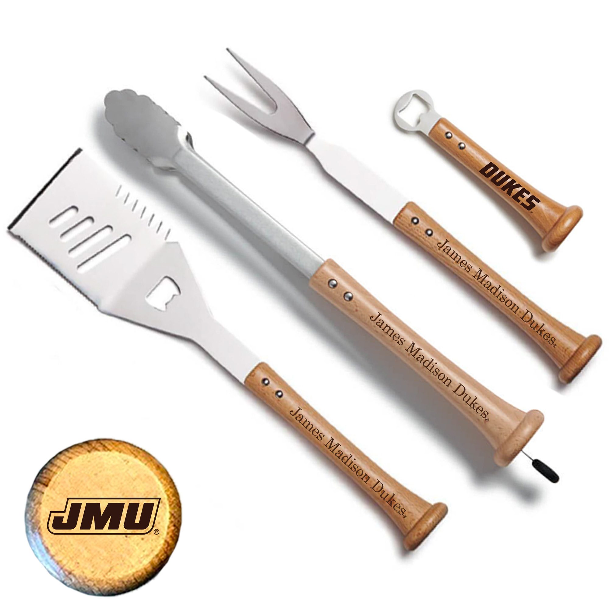 Baseball BBQ  James Madison Dukes Home Run Grill Set