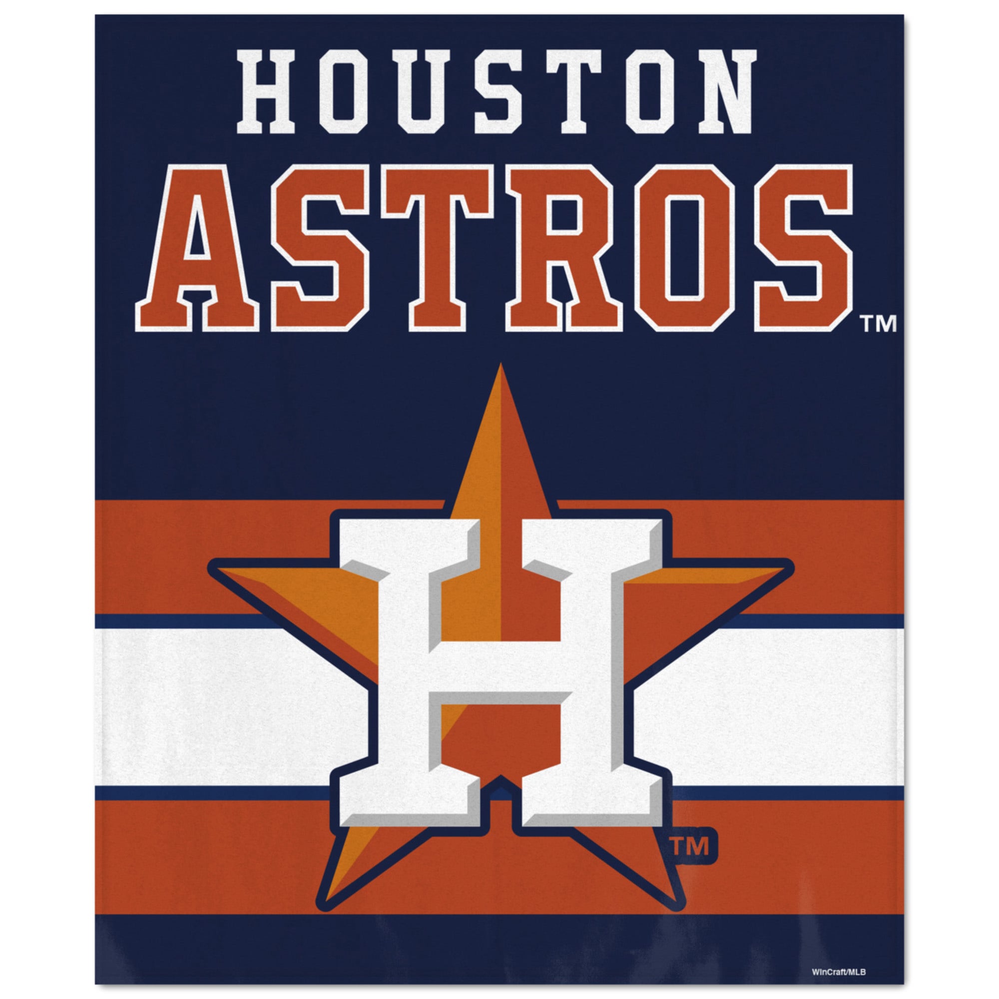 WinCraft Houston Astros Ultra Plush 50" x 60" Throw Blanket