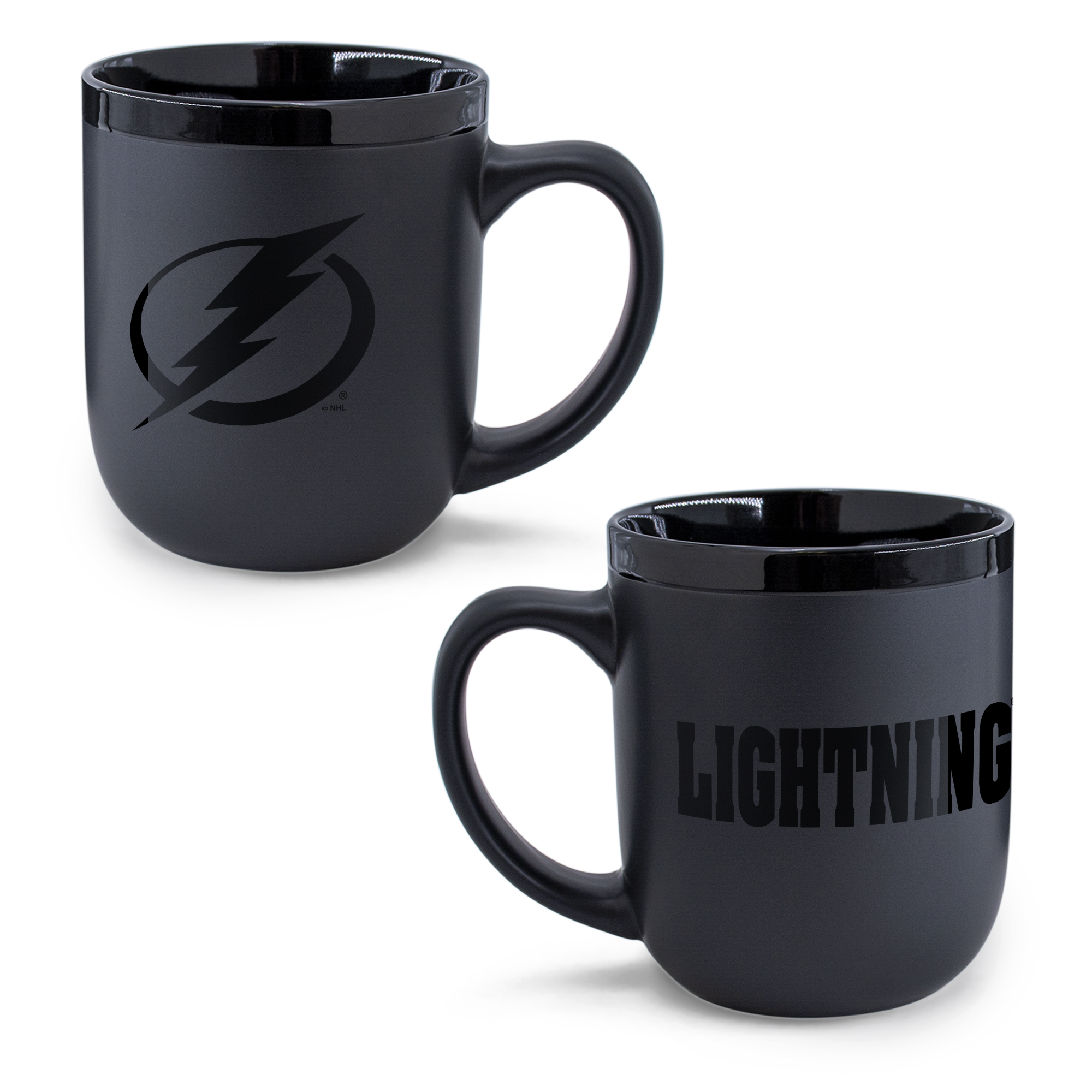 WinCraft Tampa Bay Lightning 17oz. Black Tonal Ceramic Mug