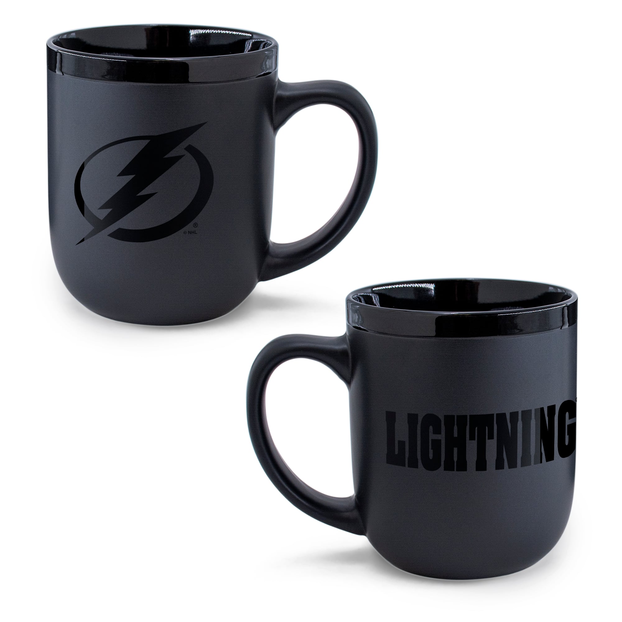 WinCraft Tampa Bay Lightning 17oz. Black Tonal Ceramic Mug