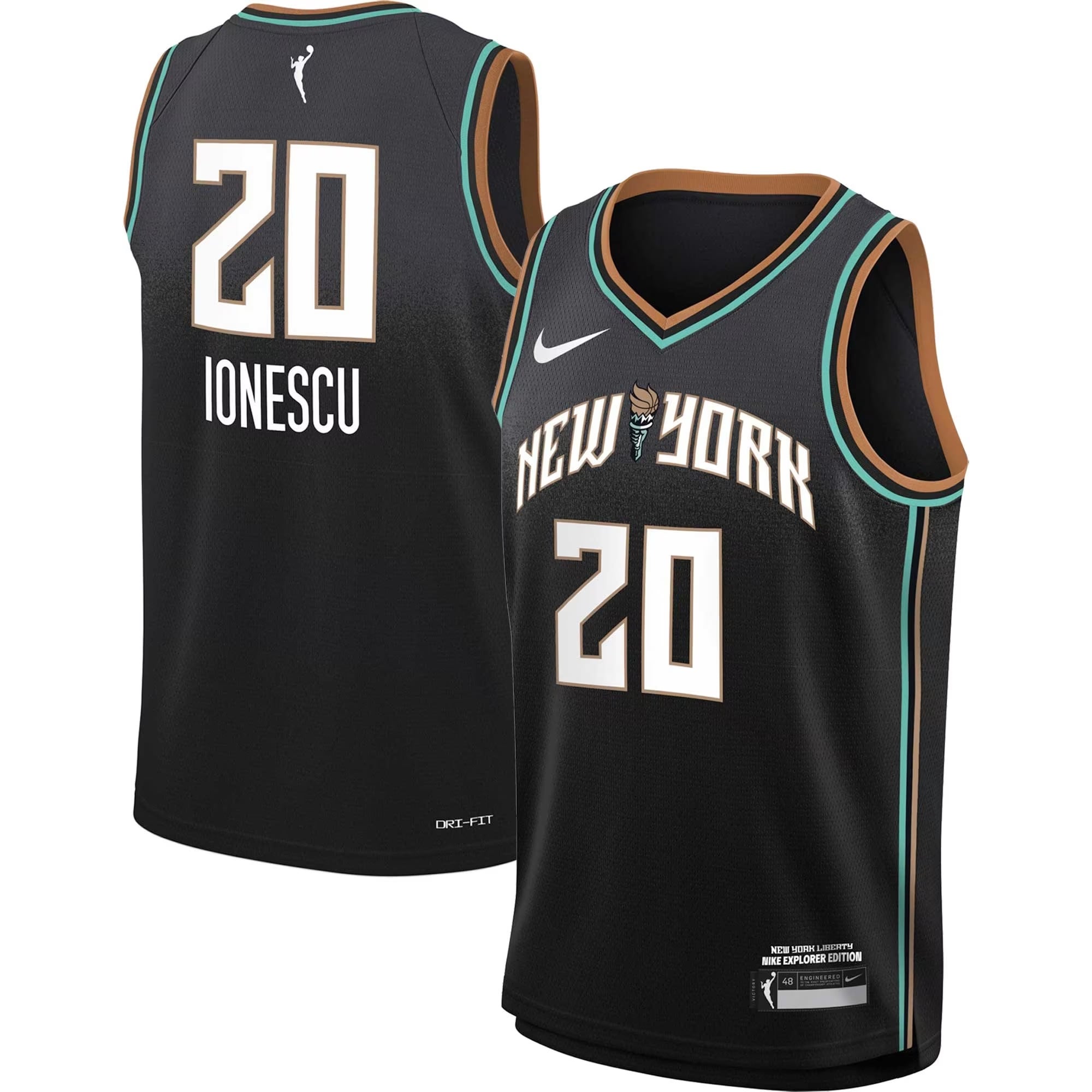 Youth Nike Sabrina Ionescu Black New York Liberty 2021 Explorer Edition Victory Player Jersey
