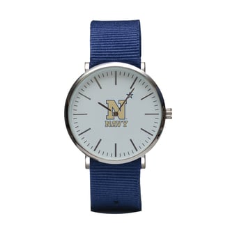 Navy Navy Midshipmen Stitch Nylon Strap Watch