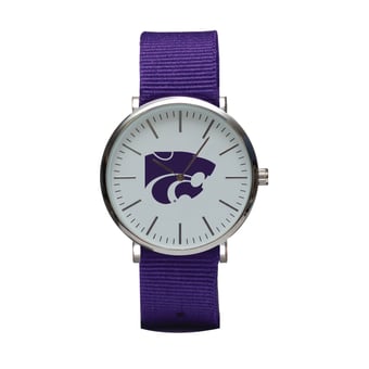 Purple Kansas State Wildcats Stitch Nylon Strap Watch