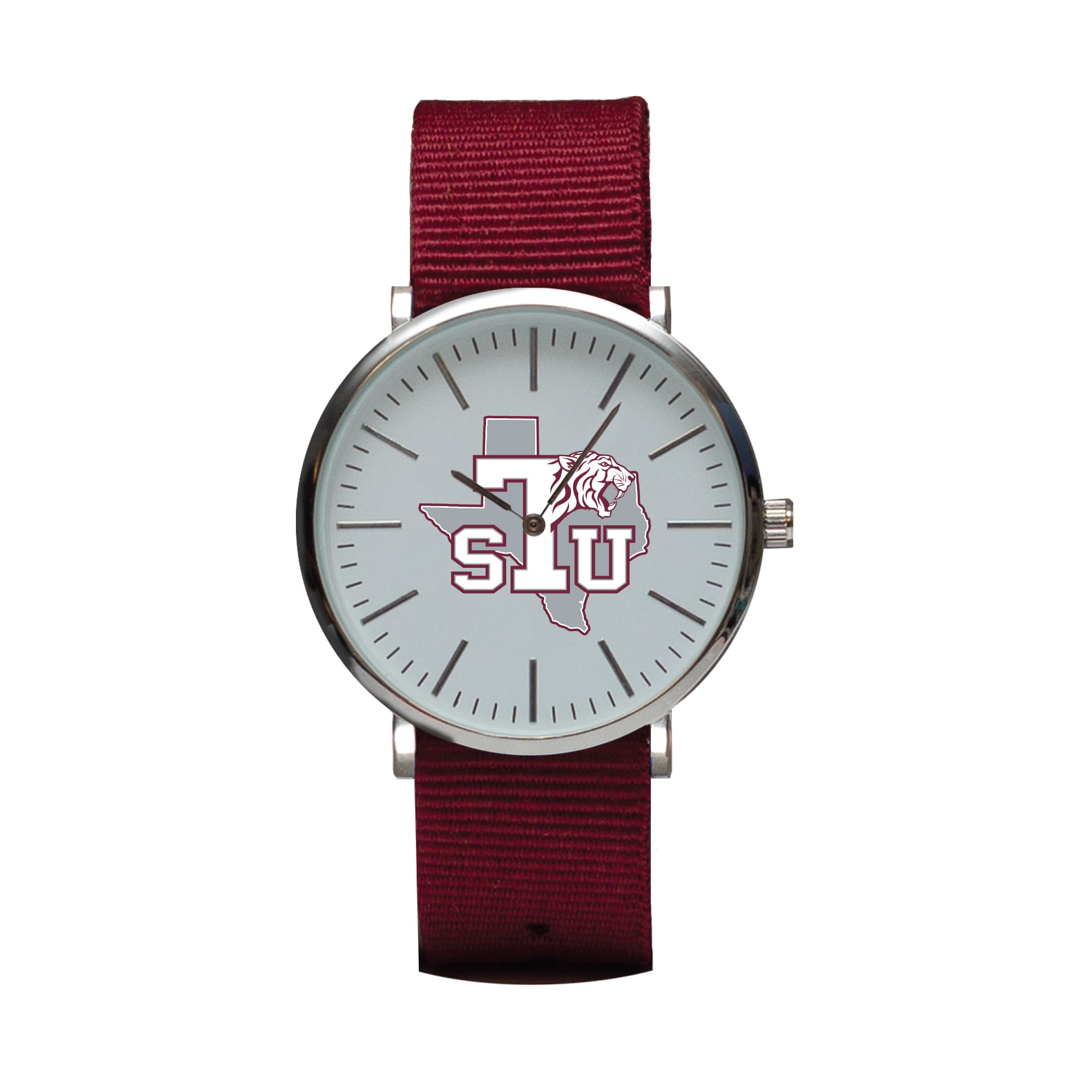 Maroon Texas Southern Tigers Stitch Nylon Strap Watch