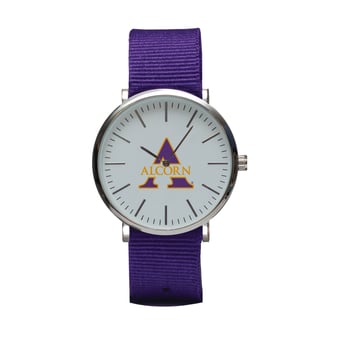 Purple Alcorn State Braves Stitch Nylon Strap Watch