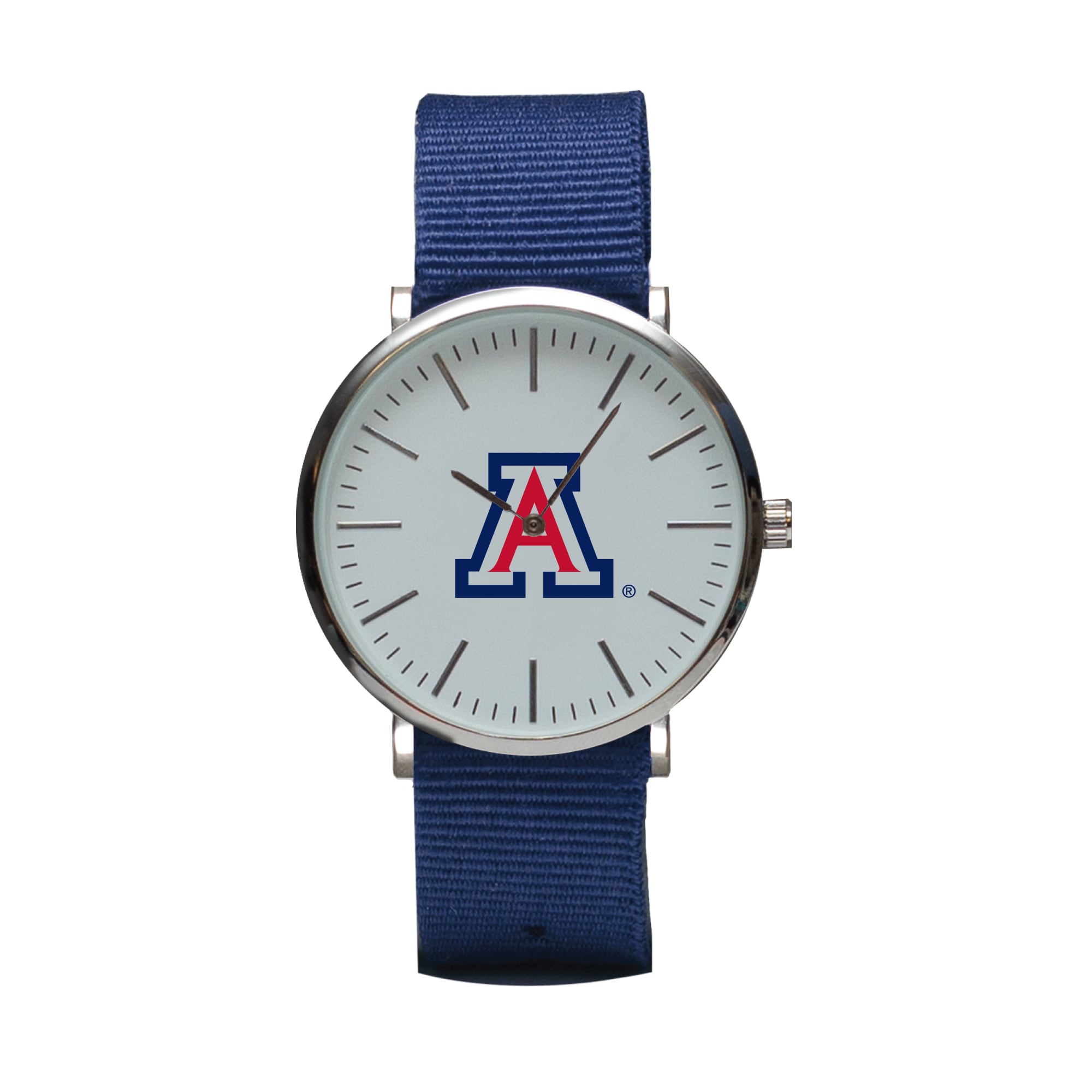 Navy Arizona Wildcats Stitch Nylon Strap Watch