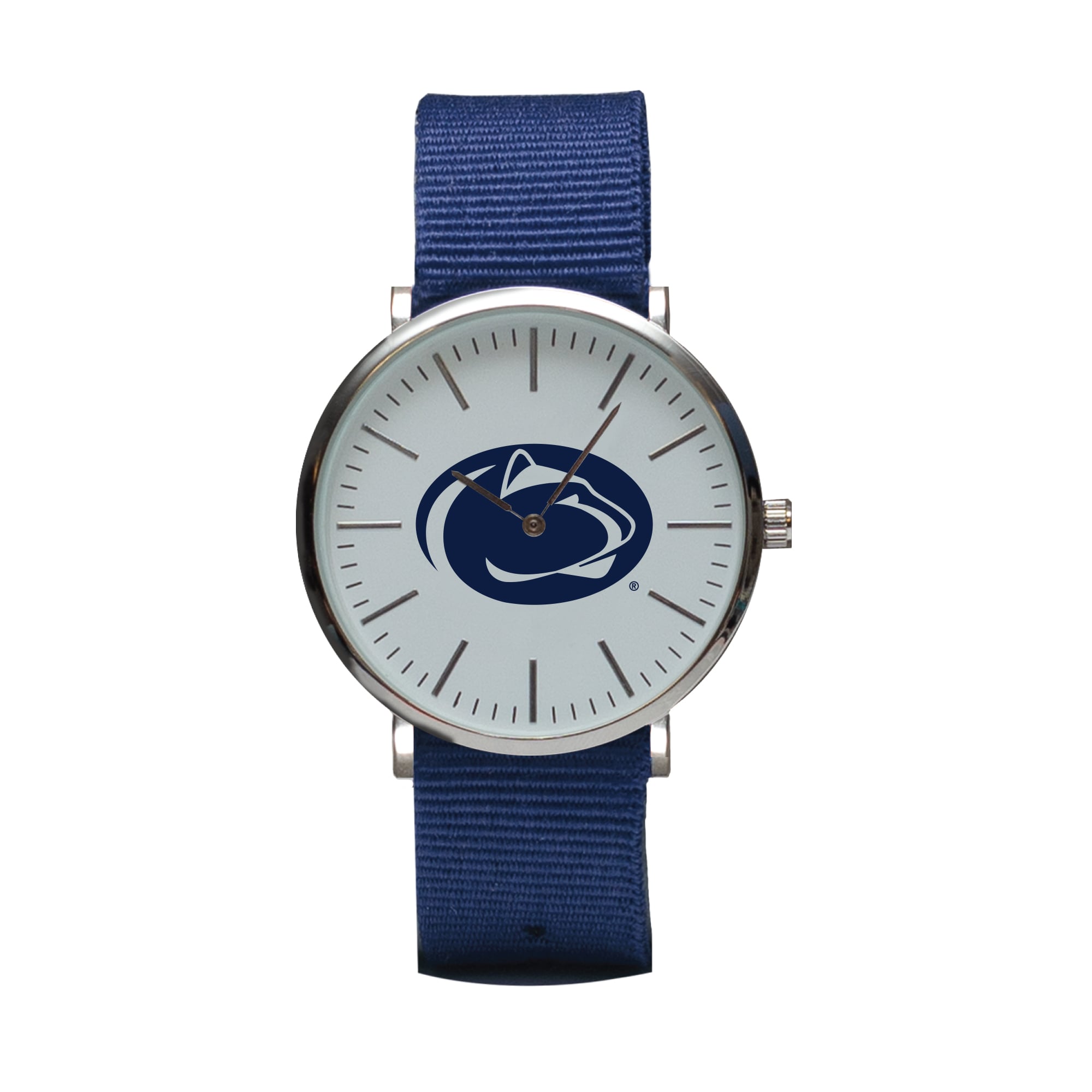 Navy Penn State Nittany Lions Stitch Nylon Strap Watch